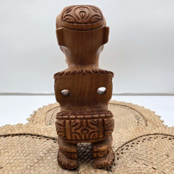 Tiki Warrior in Teak from Marquesas Islands – Unique Craft | Ventanou