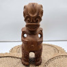 Tiki Warrior in Teak from Marquesas Islands – Unique Craft | Ventanou