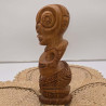 Tiki Warrior in Teak from Marquesas Islands – Unique Craft | Ventanou