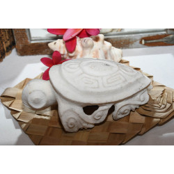 Sculpture Tortue en corail - Artisanat de Tahiti | Ventanou Polynésie