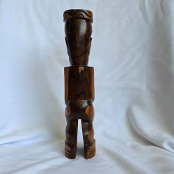 Marquesan Tiki King - Rosewood Carving Art from Polynésia Ventanou