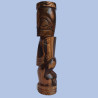 Marquesan Tiki King - Rosewood Carving Art from Polynésia Ventanou