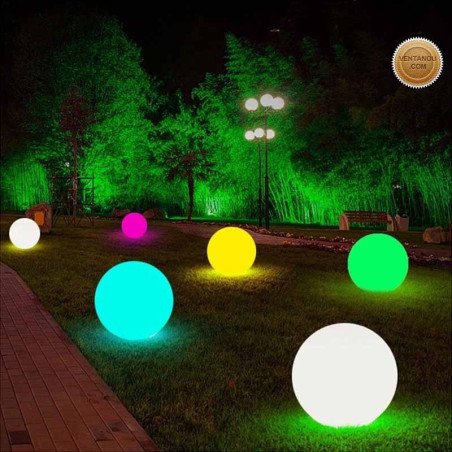 Accessoires de jardin La Réunion: Boule Lumineuse piscine et extérieur