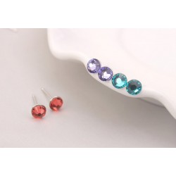 Multicolored stud earrings delivered to your door