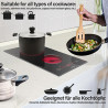 2-burner vitroceramic cooktop, compact and powerful | Ventanou