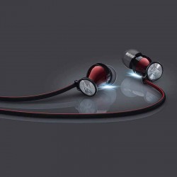 Sennheiser Momentum In-Ear Headphones for Samsung Galaxy or Apple Phone Black/Red