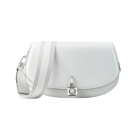 Sac à bandoulière Michael Kors Mila Blanc 16 x 25 x 7 cm