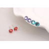 Multicolored stud earrings delivered to your door