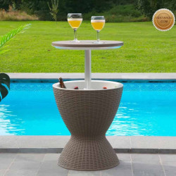 Garden Table with Built-in Cooler | Garden furniture and accessories