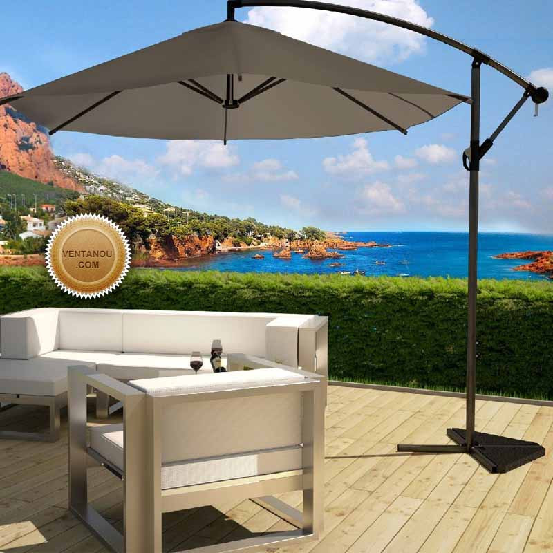 Offset tiltable garden umbrella | Ventanou