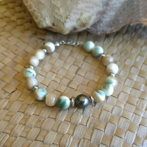 bracelet-perle-de-tahiti-et-burgo Bracelet Perle Noire et Burgo