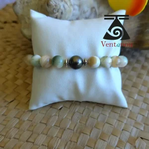 bracelet-perle-noire-de-tahiti-et-burgo Bracelet Perle Noire de Tahiti et burgos Authentique