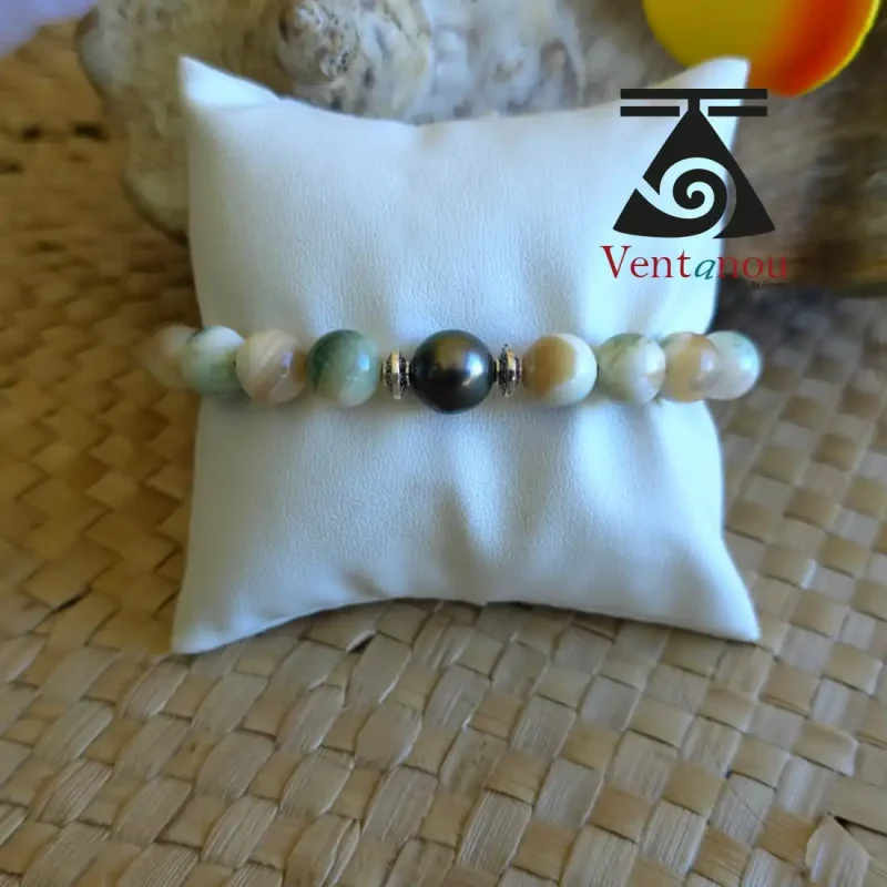 bracelet-perle-noire-de-tahiti-et-burgo Bracelet Perle Noire de Tahiti et burgos Authentique