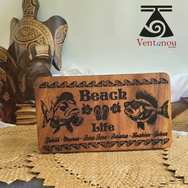 planche-bois-beach-life-bar Planche décorative polynésienne - Beach Life