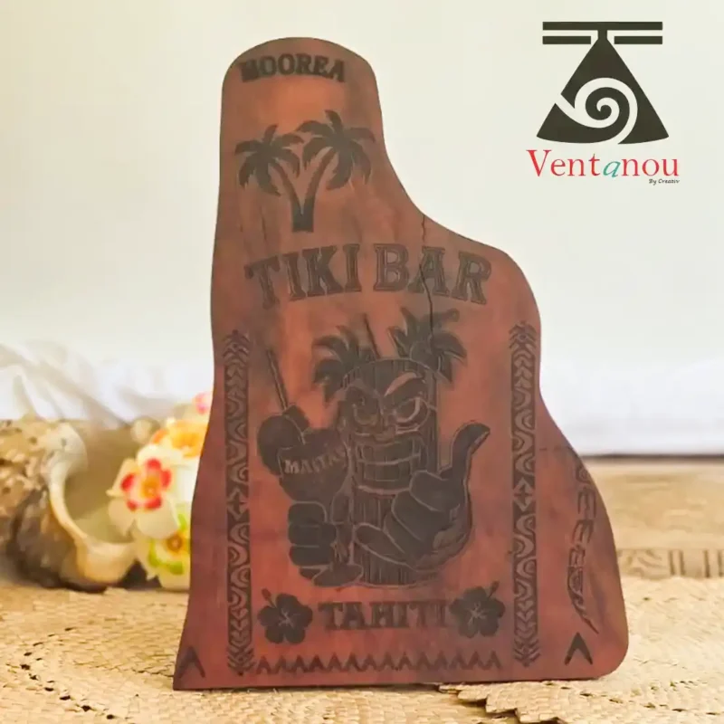 planche-bois-beach-tiki-bar Planche Décorative Tiki Bar Tahiti