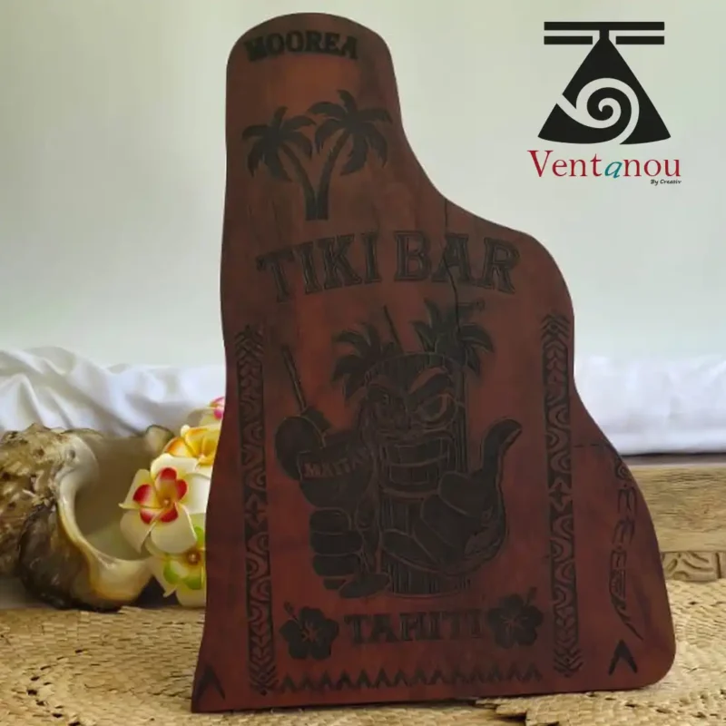 planche-bois-beach-tiki-bar-tahiti Planche Décorative Tiki Bar Tahiti en maru maru