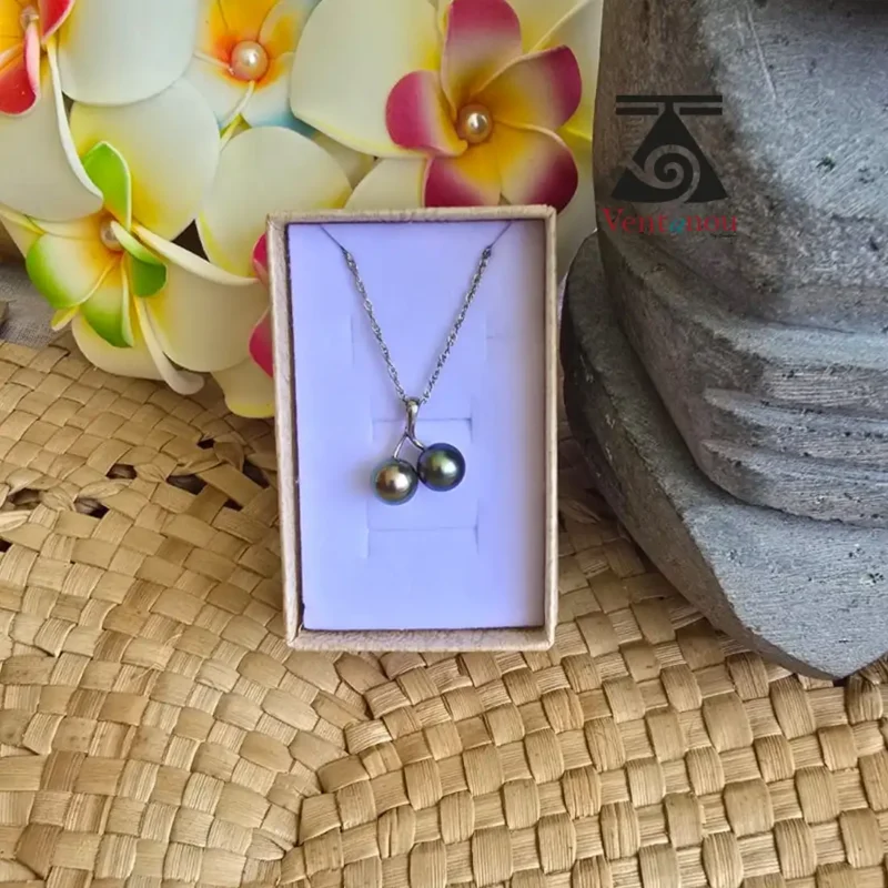 collier-femme-perle-de-tahiti Collier Toi & Moi en Perles Noires de Bora Bora