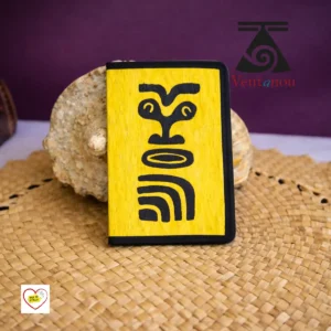 porte-passeport-en-tapa-tiki Porte passeport Polynésien en Tapa décoré symbole polynésien -Enata