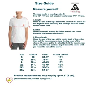 polynesian-tee-shirt-size-guide T-shirt Requin Polynésien Noir