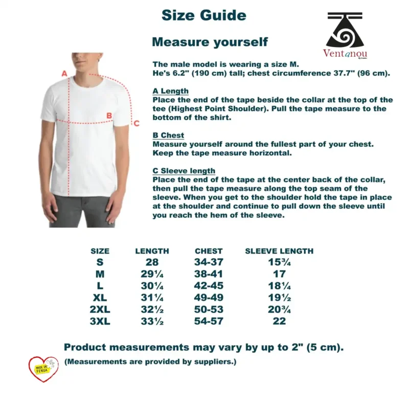 polynesian-tee-shirt-size-guide T-shirt Requin Polynésien Noir
