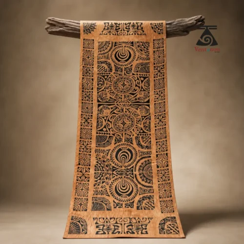 tapa-polynesien-banian Marquesan Tapa Wall Art - Handcrafted Polynesian Decor