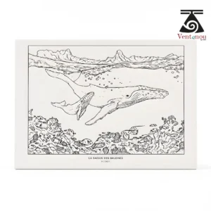 baleine-et-baleineau-moorea-saison-des-baleines Polynesian art print