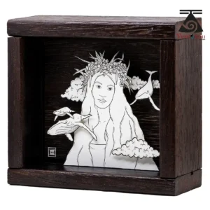 coffret-cadeau-tableau-polylnesien-3d-vahine-baleine Layered Polynesian Artwork – Guardian of the Ocean