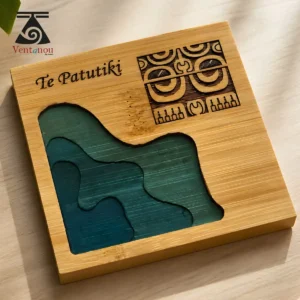 dessous-de-verre-bambou-et-resine-patutiki Polynesian Wood & Resin Coasters