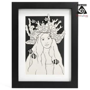 tableau-vahine-corail-3d Polynesian Vahine 3D Artwork
