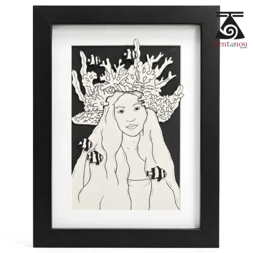 tableau-vahine-corail-3d Polynesian Vahine 3D Artwork